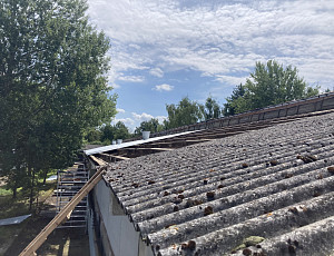 Výměna střešní krytiny na hale pro výkrm drůbeže